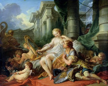  Rococo Canvas - Rinaldo and Armida Francois Boucher classic Rococo